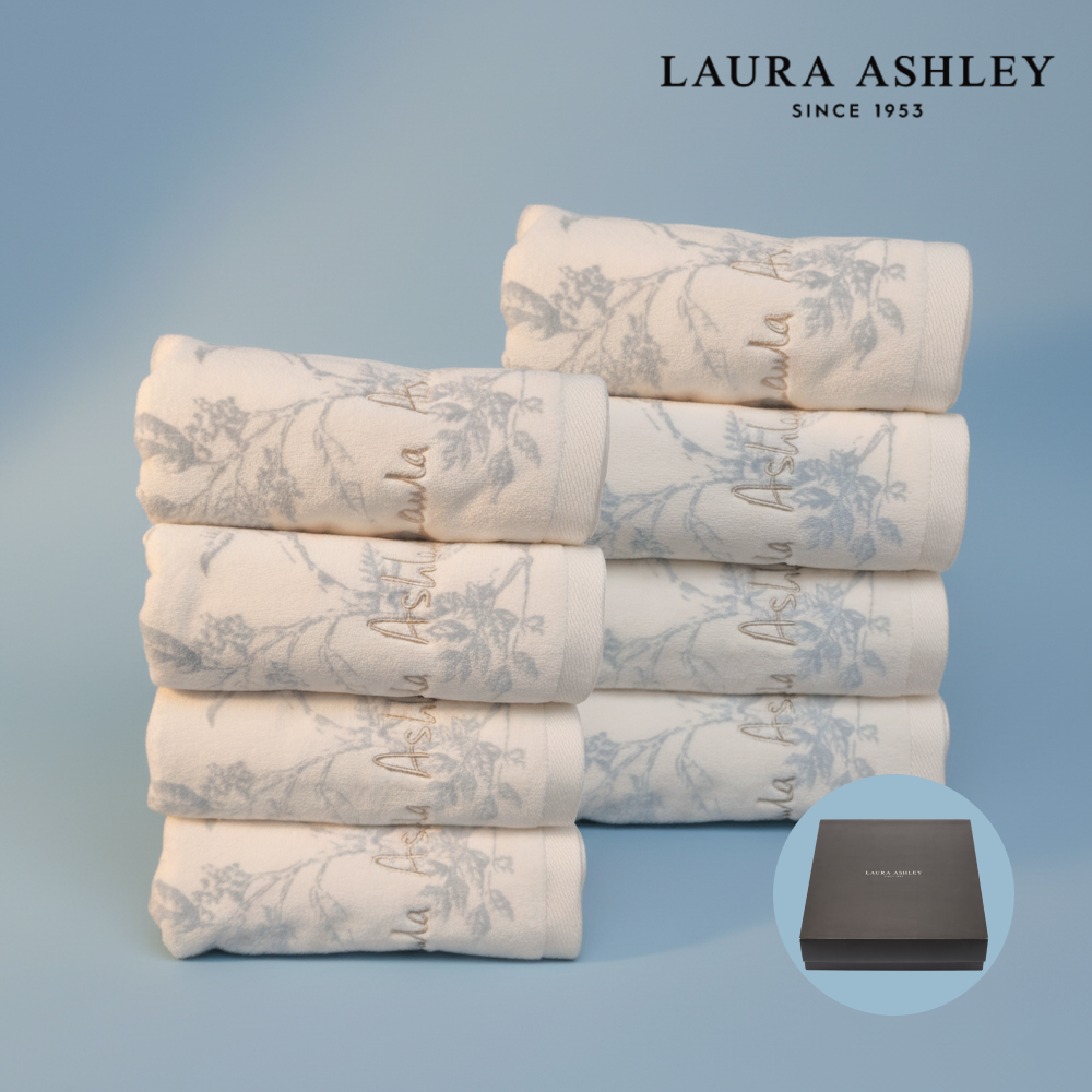 로라애슐리 수건 60수 선물세트 8장 뉴클래식 엘더우드 스트라이프 타올
