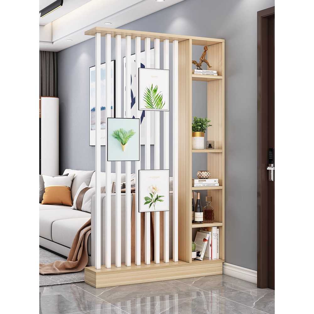 가벽 수납장 인테리어 파티션형 공간분리 수납 가구 140x202cm 화이트 - 상세 이미지 5