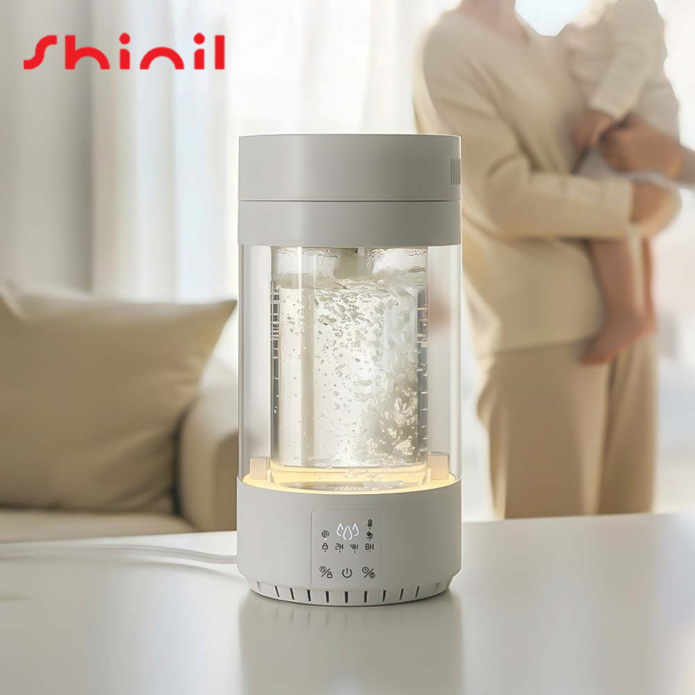 26년형 신일 가열식 가습기 대용량 세척편한 물멍 신생아 아기 스팀 살균 3.5L