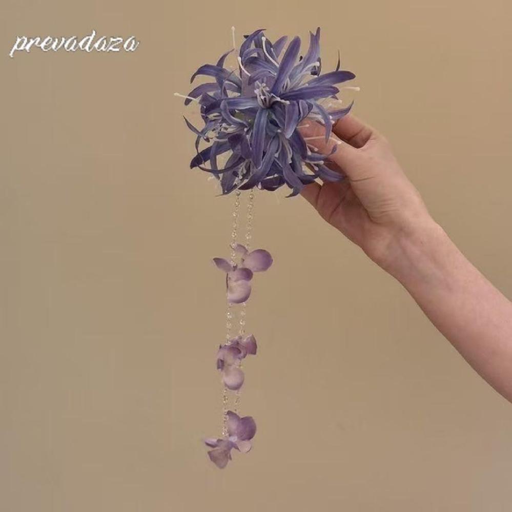 플라워 요정 헤어핀 머리 장식 액세서리 여성 예쁜 꽃 - 상세 이미지 5