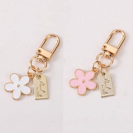 그코 플라워 참 열쇠고리 키홀더 장식소품 USB홀더 가방고리