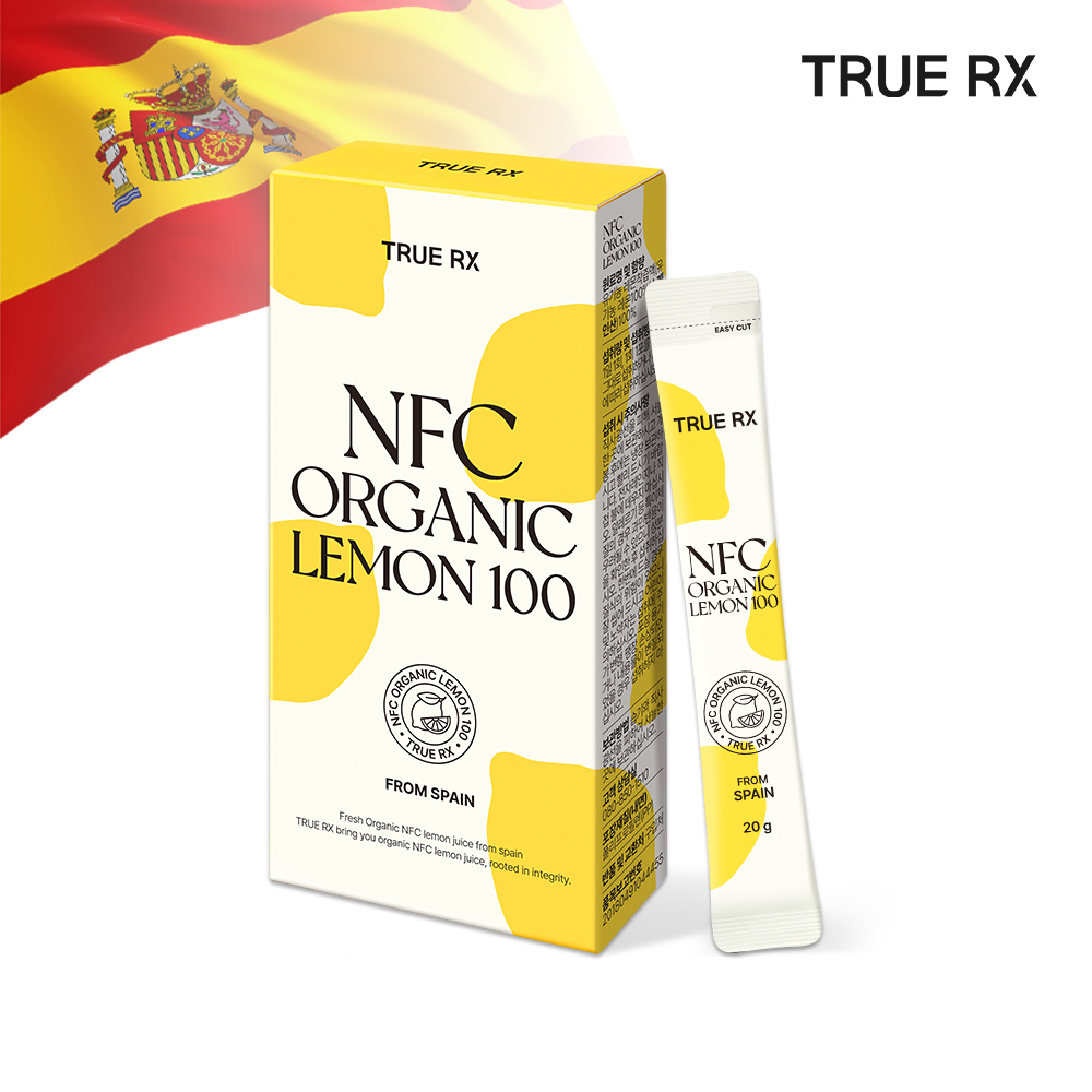 트루알엑스 100% 유기농 레몬즙 NFC 착즙 원액 스틱 레몬물 클리오 10포, 1개 - 메인 이미지