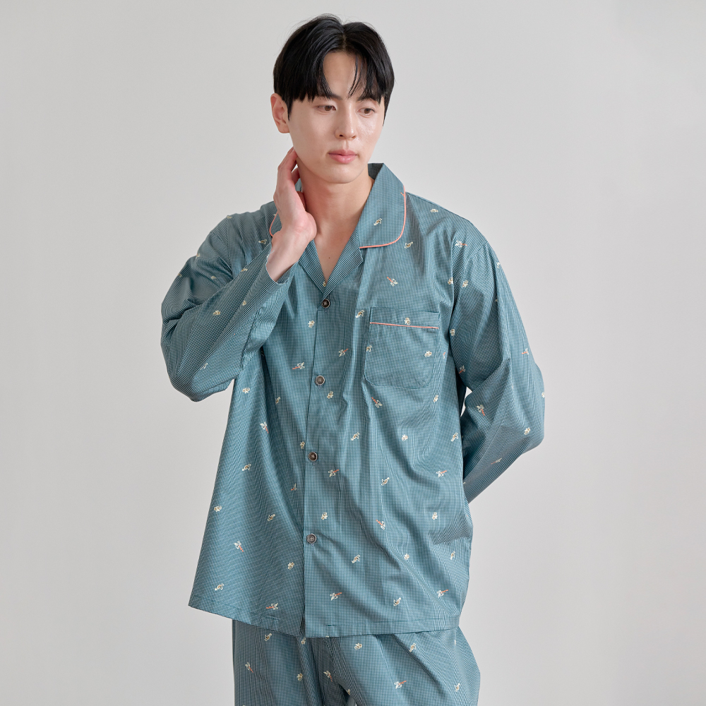 커플 잠옷 세트 남성 여성 홈웨어 M행운 M2150_6150 - 상세 이미지 5
