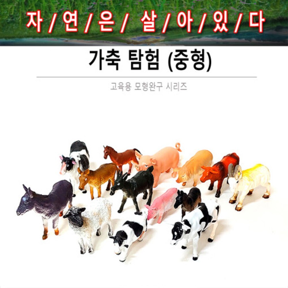 가축 아기동물피규어세트 농장 동물장난감피규어 토이 - 상세 이미지 2