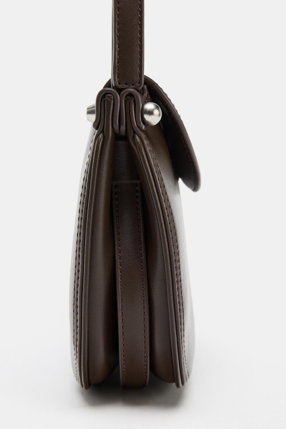 자라 모던 베이직 미니 크로스백 6608/610 BROWN - 상세 이미지 4