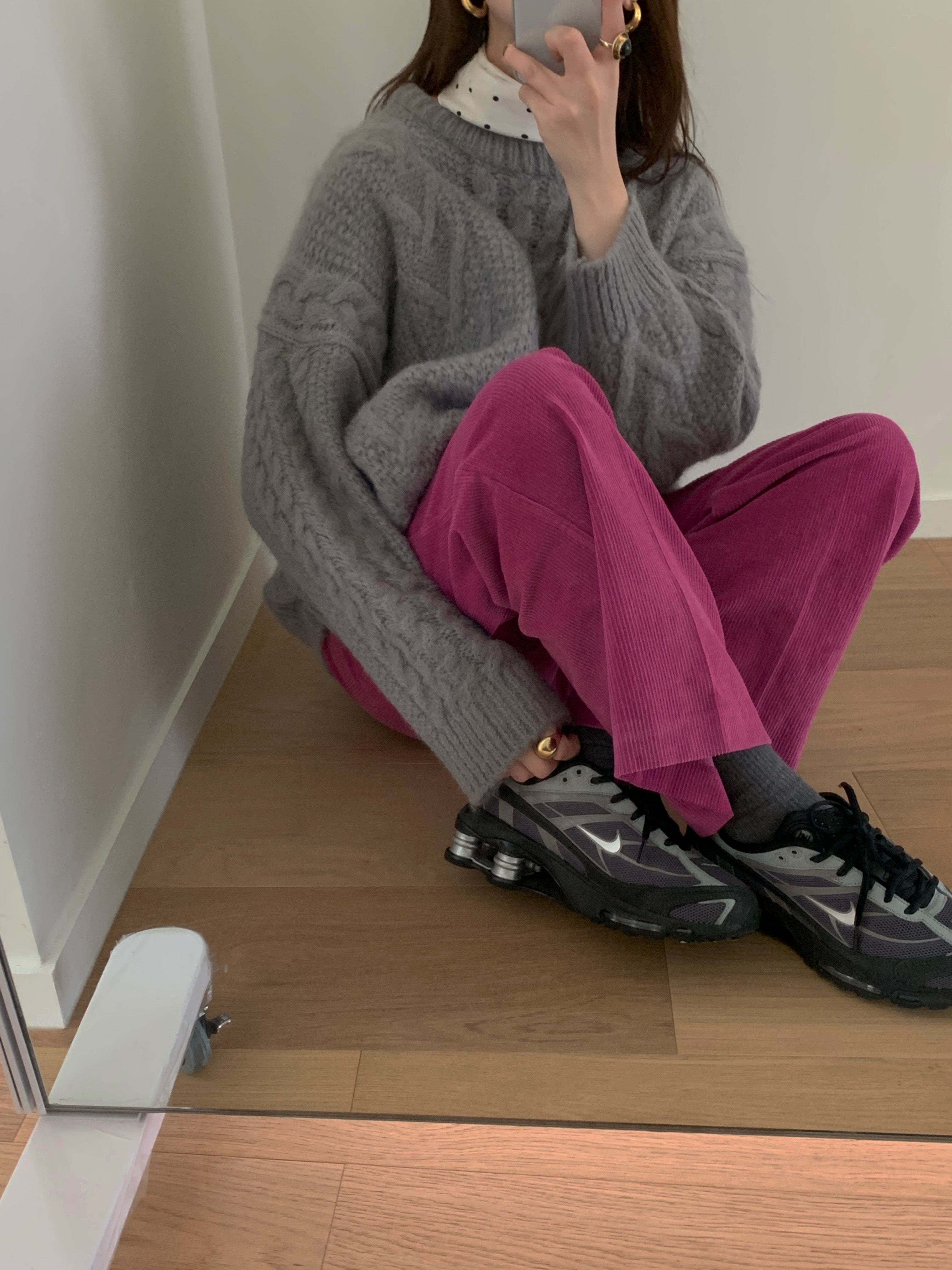 바스켓 피버 골덴 팬츠 일자핏 코듀로이 슬랙스 바지 (3c) - 상세 이미지 2