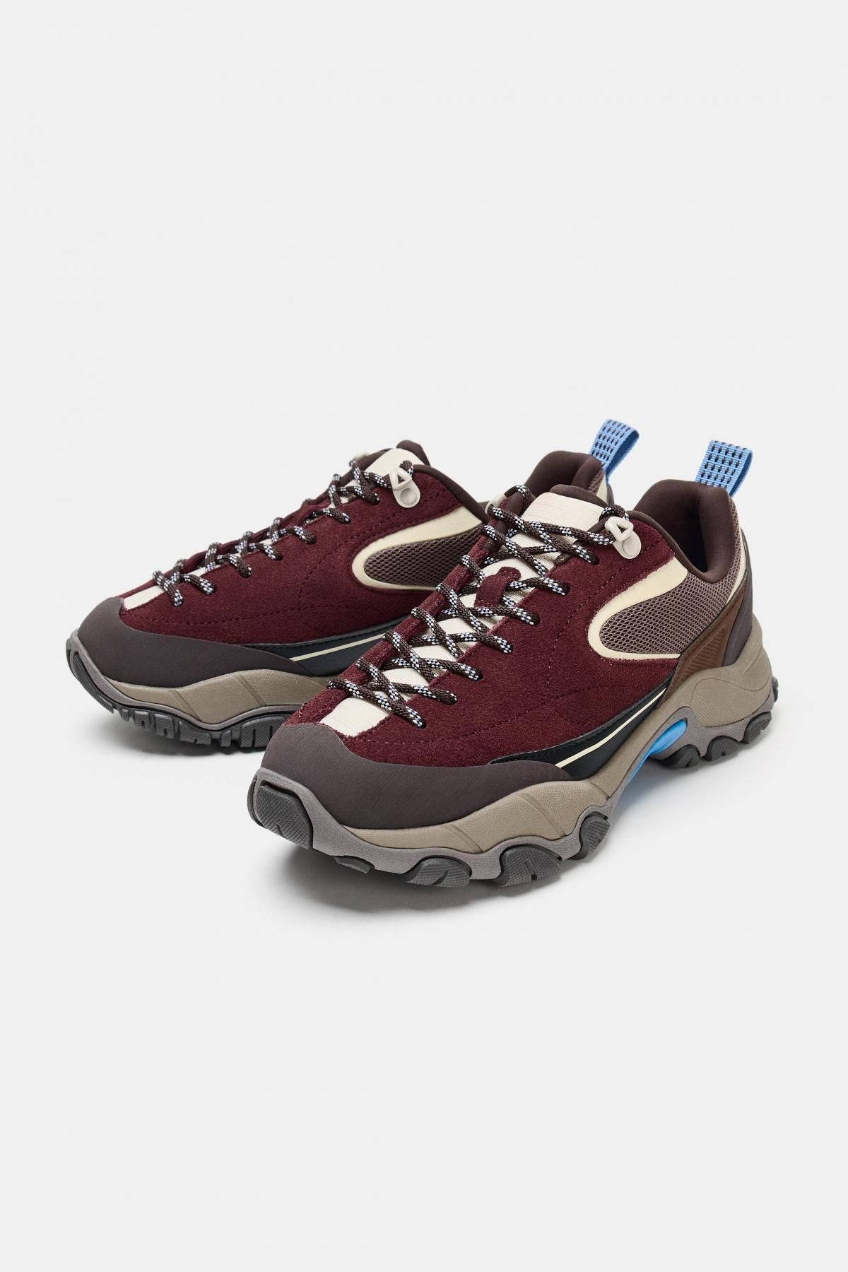 자라 청키 어글리 엘라스틱 스니커즈 5608/610 BURGUNDY RED - 상세 이미지 4