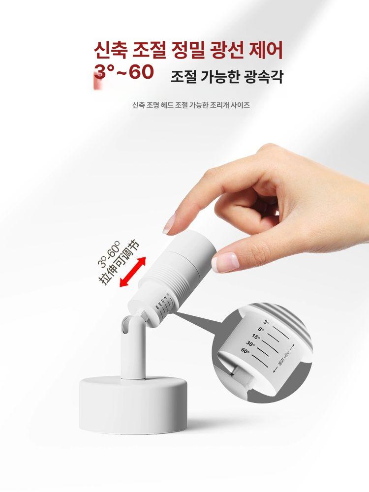 화분액자조명 LED 토끼 원형 인테리어 입체 집들이 커피 50cm 화이트 소형 3W 3000K - 상세 이미지 2