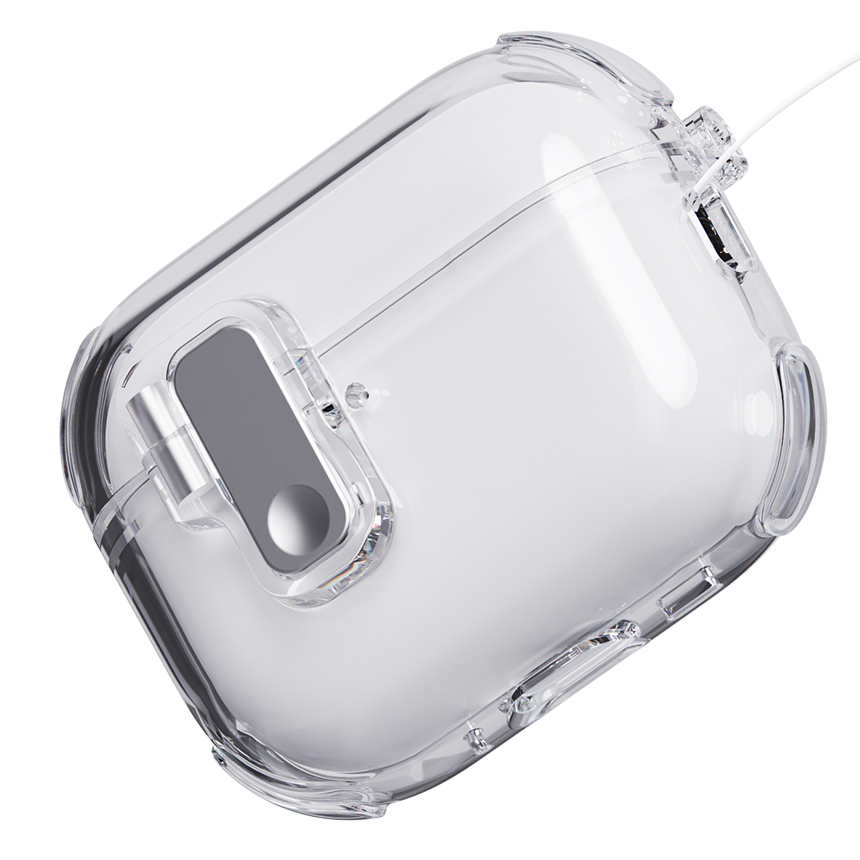 에어팟 프로3 에어팟4 투명 잠금 케이스 분실 방지 케이스