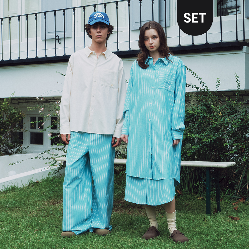 [네이버단독][세트] 온라인단독 슬라이스 클럽 셔츠/스커트/원피스/팬츠 - 상품 이미지
