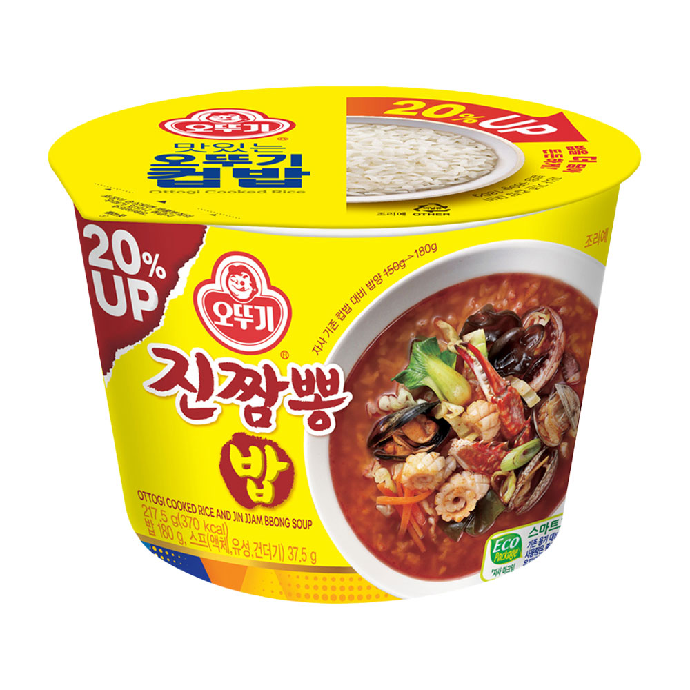 오뚜기 컵밥 진짬뽕밥(증량) 217.5g - 상품 이미지