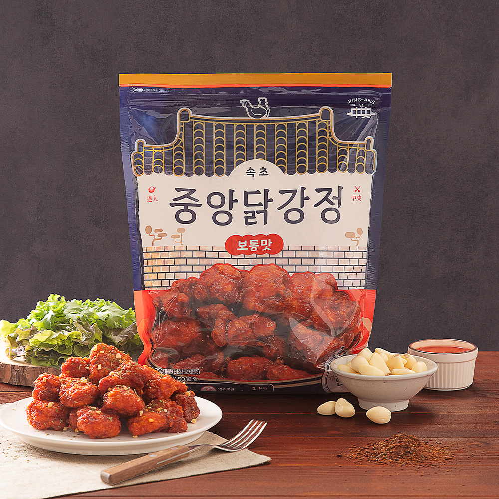 [중앙닭강정]순살닭강정 보통맛 1kg - 상세 이미지 4