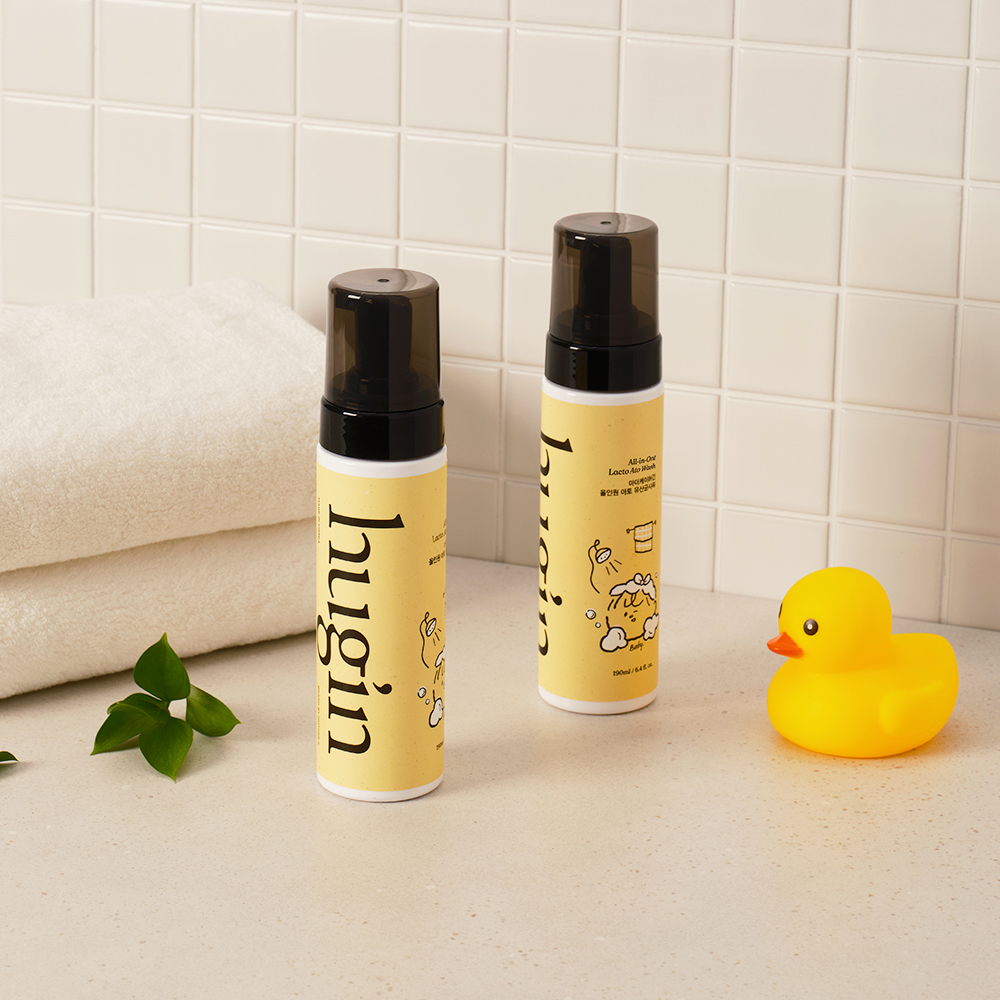 허긴 아기 신생아 아토 바디워시 엉덩이클렌저 올인원 유산균샤워 190ml, 2개