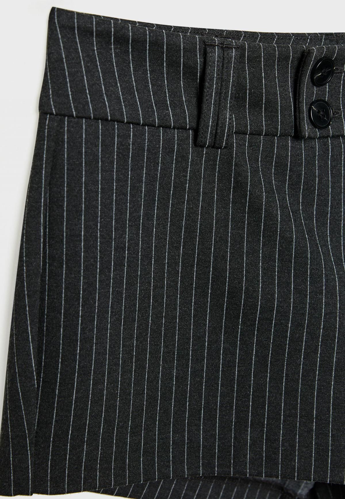 스트라디바리우스 테일러드 스트라이프 미니 반바지 7423/136 DARK GREY - 상세 이미지 2