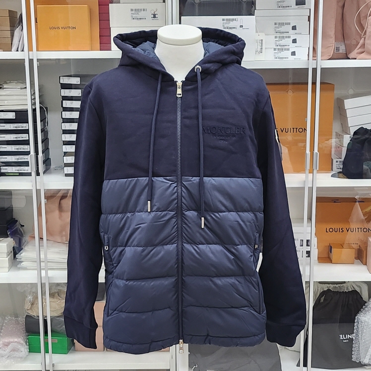 몽클레르 남성 경량 패딩 후드 스웨트 집업 자켓 8G000 13 89AE5 778N - 상세 이미지 2