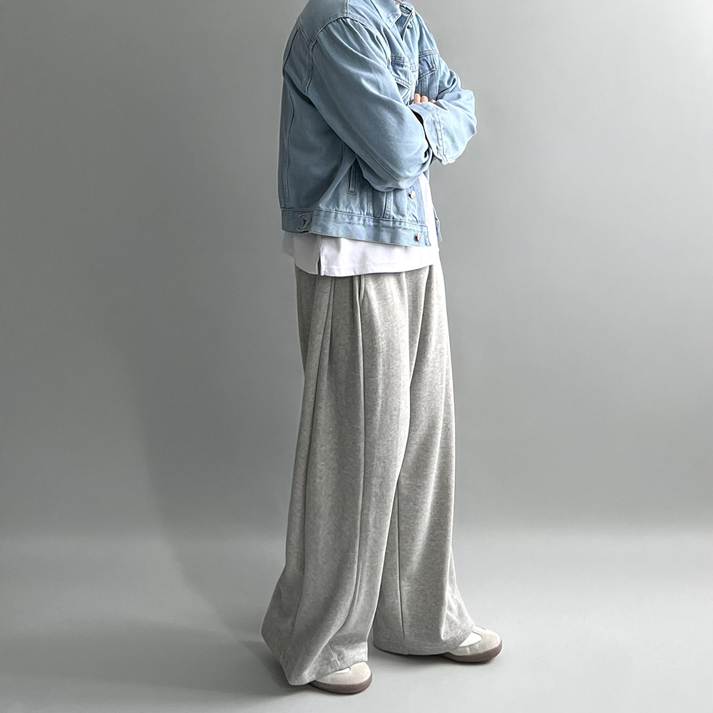 1+1 스웻팬츠 벌룬팬츠 남자통바지 통넓은바지 - 상세 이미지 3