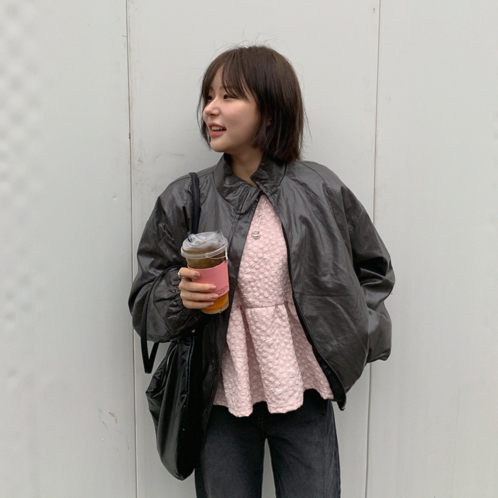 알토레 코팅 레더 자켓 이미지 6