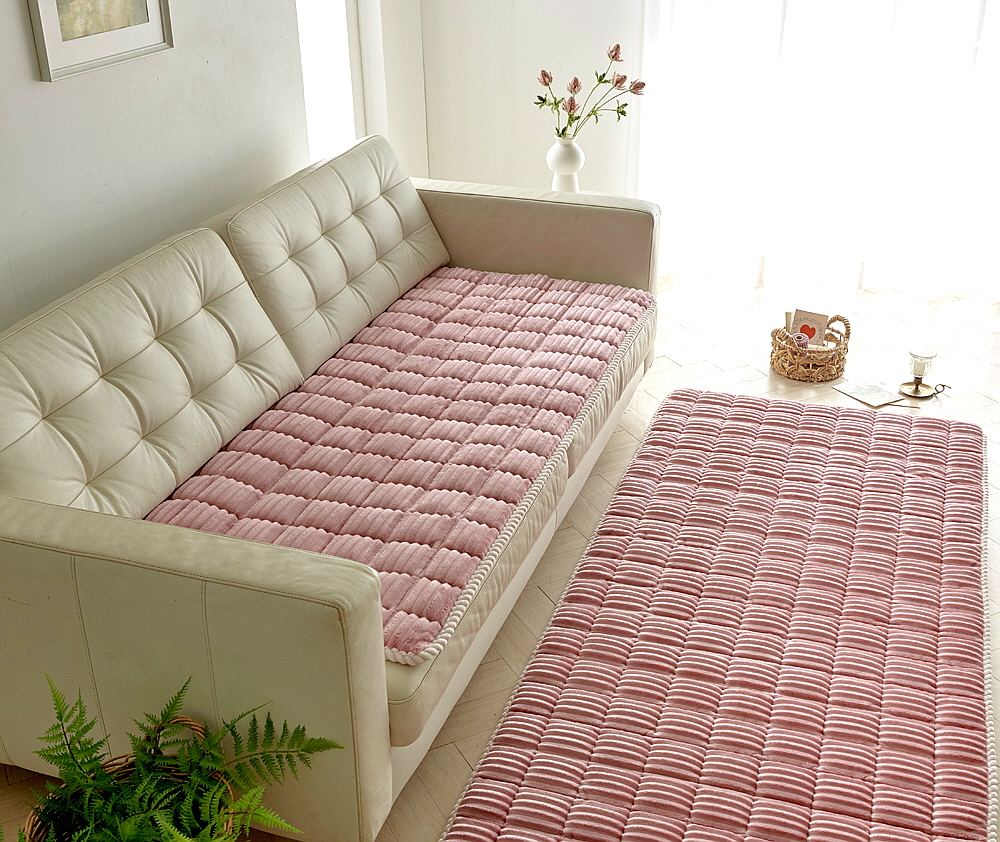 웨이브 극세사패드 겨울 극세사침대패드