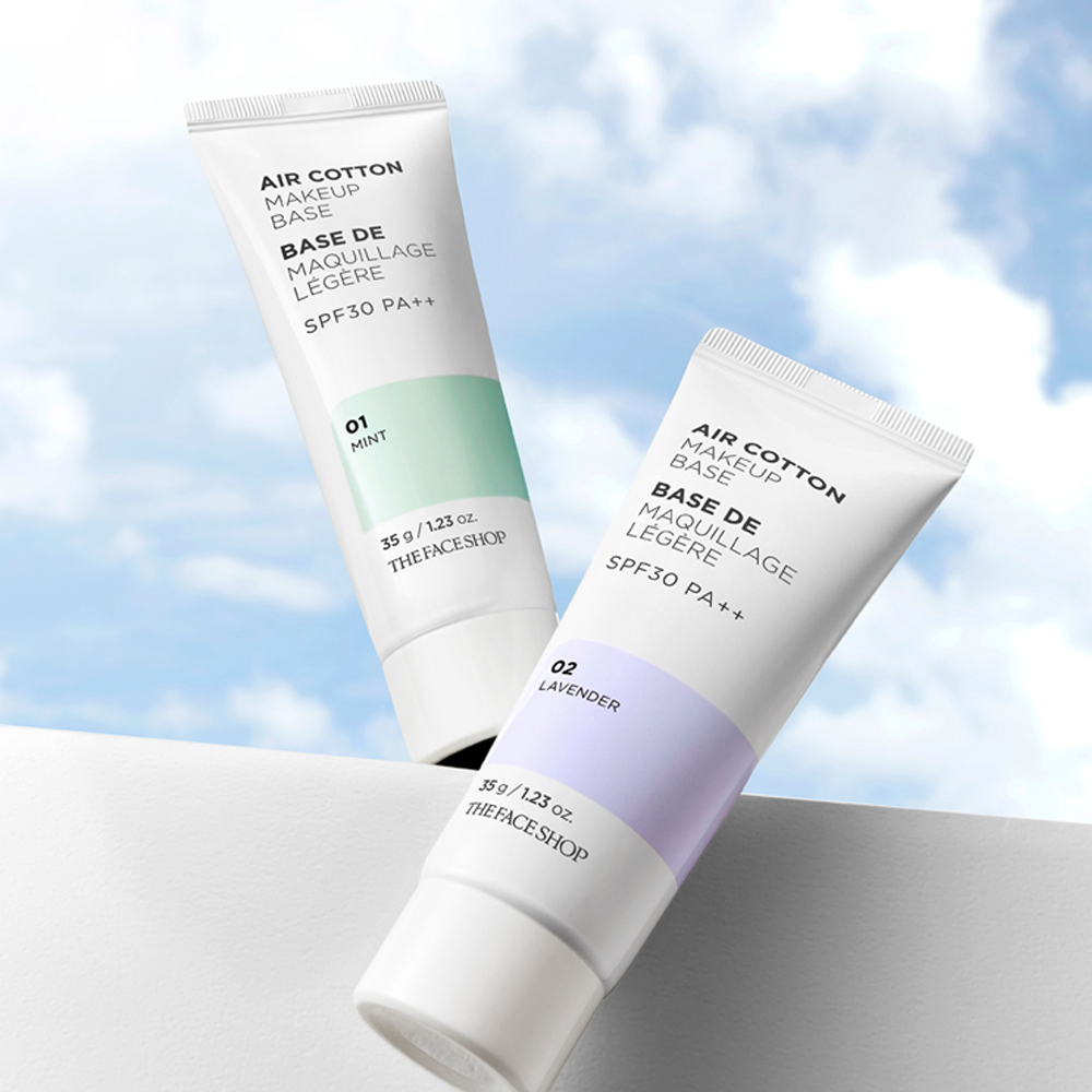 더페이스샵 fmgt 에어코튼 메이크업 베이스 35g (SPF 30 PA++) 이미지 4