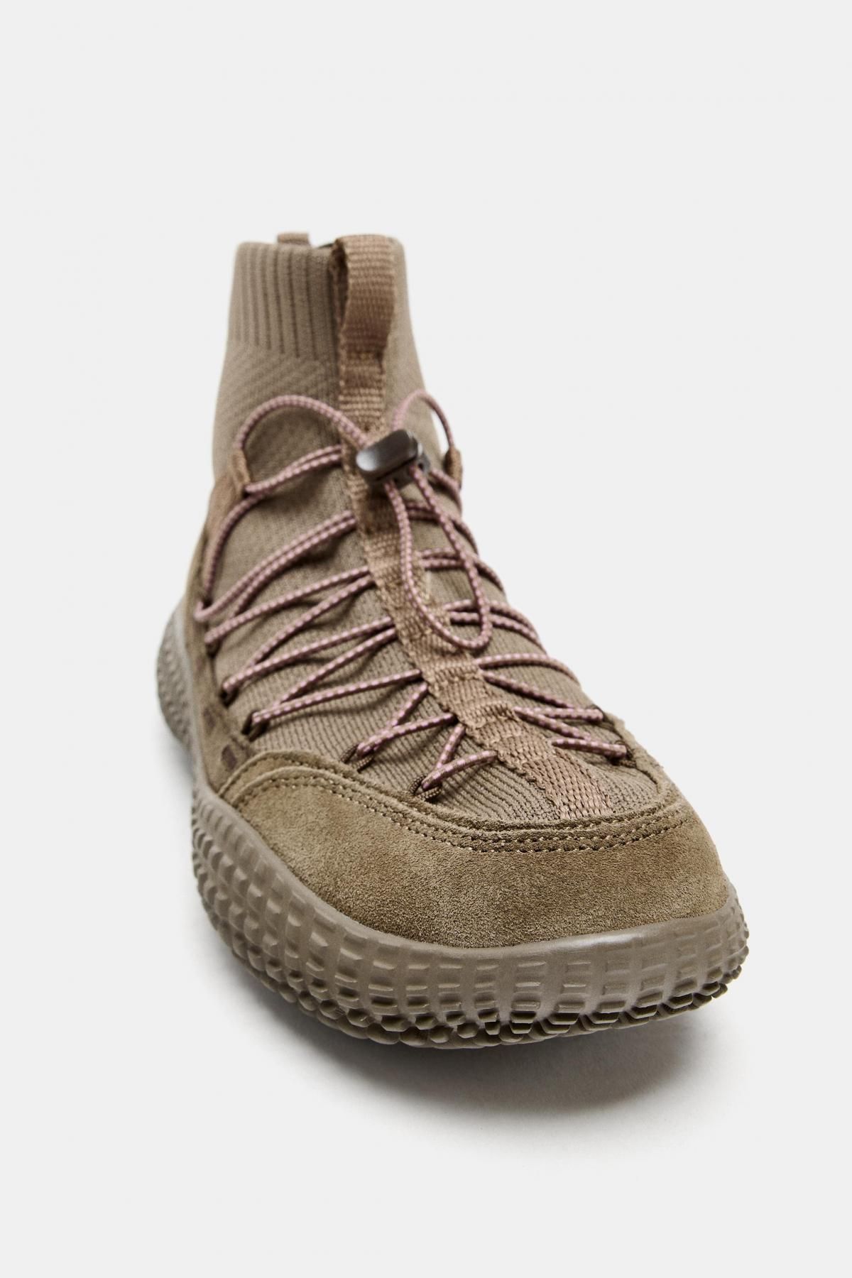 자라 테크니컬 스트레치 하이탑 스니커즈 5612/610 KHAKI GREEN - 상세 이미지 4