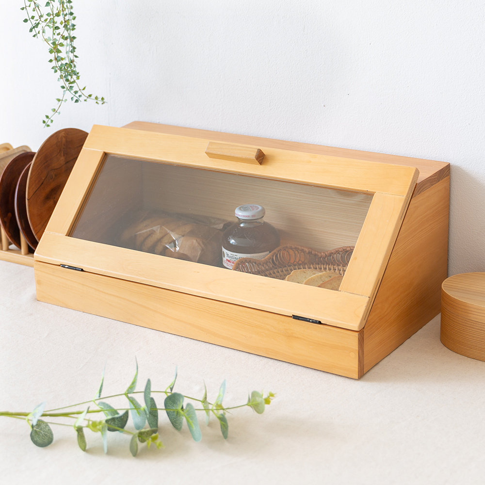 코지니아 원목 다용도함 수납함 브레드박스 장식장 주방정리 야채보관함