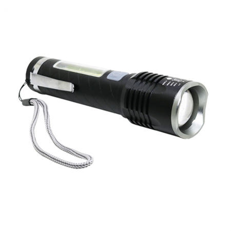 고성능 후레쉬 미니 손전등 밝은 소형 랜턴 방수 줌 케이스