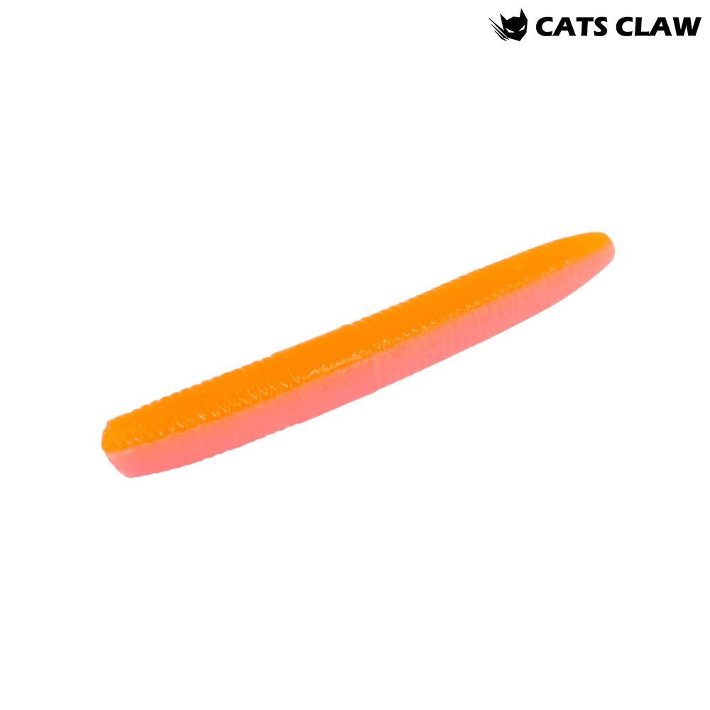 캣츠크로우 매직스틱 꺽지 산천어 송어웜 센코웜 야마센코 302 핑크 오렌지, 5cm(2인치) - 메인 이미지