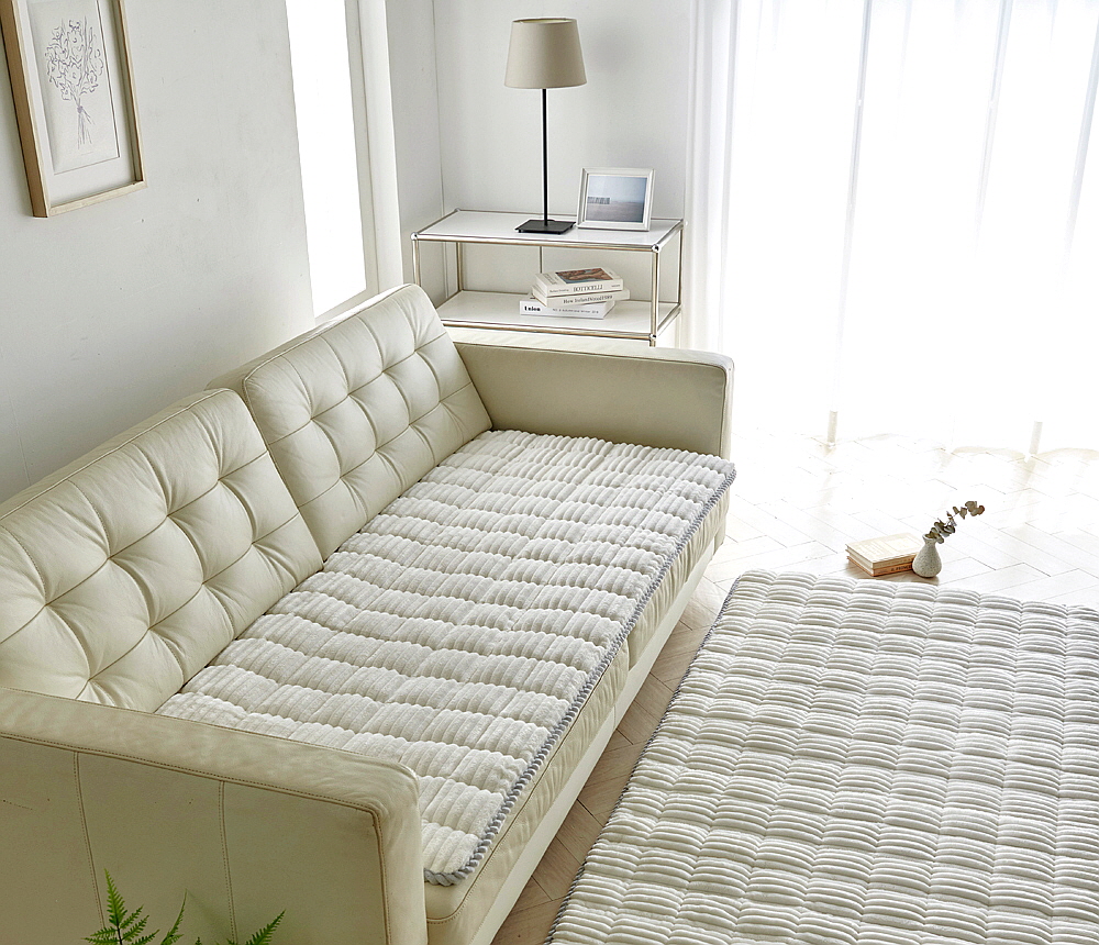 웨이브 극세사패드 겨울 극세사침대패드