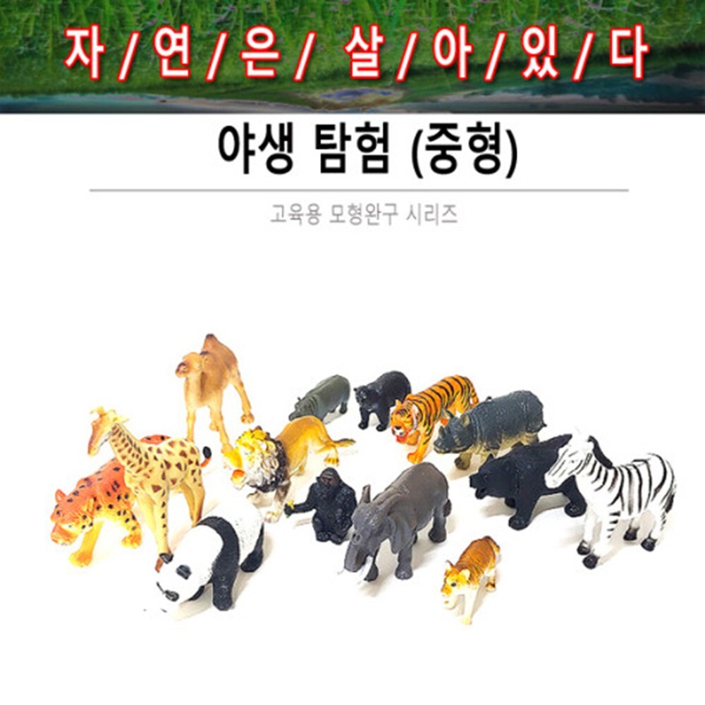 동물원 피규어동물 장난감세트 유아동물피규어 EQ IQ - 상세 이미지 2