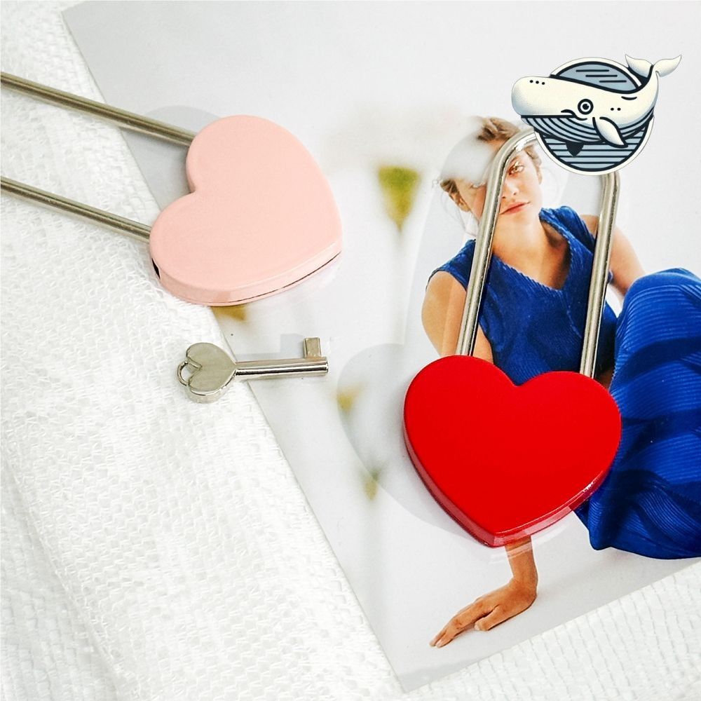 고급스러운  열쇠 남산타워 사랑 자물쇠함 레드 - 상품 이미지