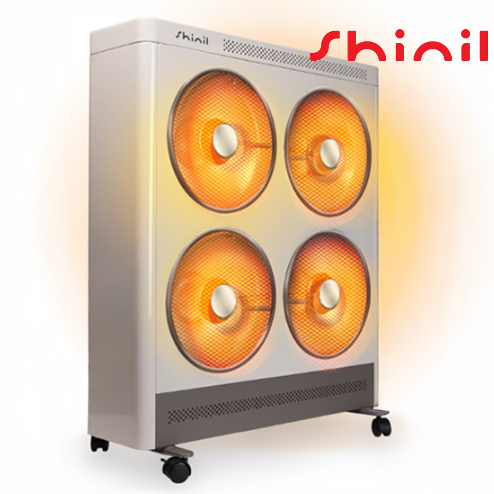 신일 원적외선 4구 카본히터 절전형 이동식 무소음 매장용 식당용 카페용