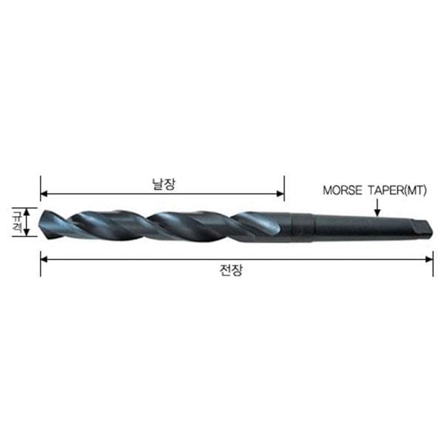 3624 테이퍼드릴 MT3 29.0mm 테파 공구 - 상품 이미지