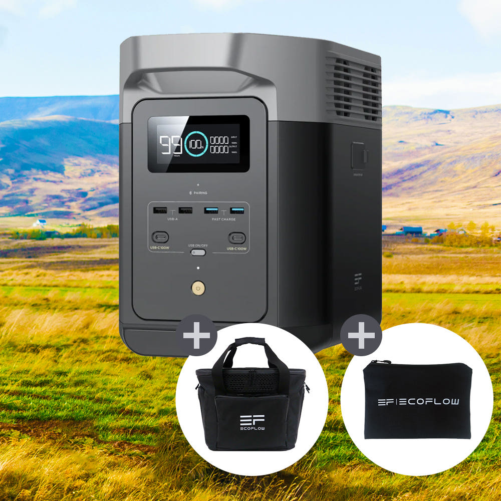 파워뱅크 에코플로우 델타 2 인산철 배터리 캠핑 올인원 AC 220V