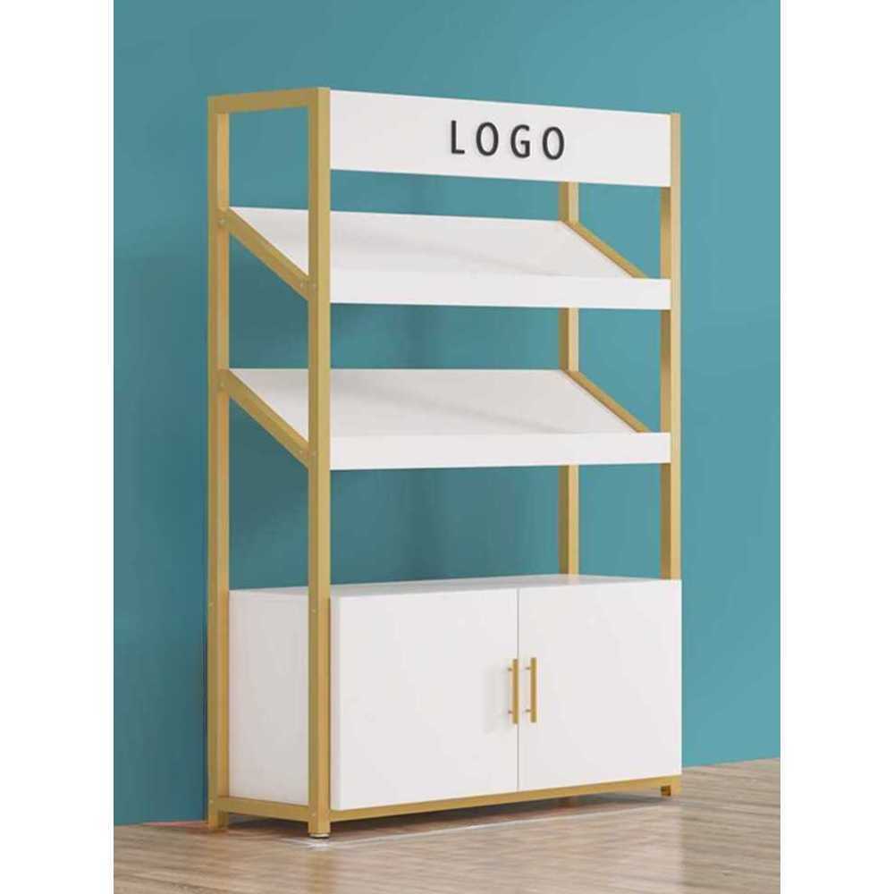 슈퍼마켓 과일 매대 채소 진열 진공목 진열 선반대 4단 100x30x140cm + 사선(블랙) - 상품 이미지