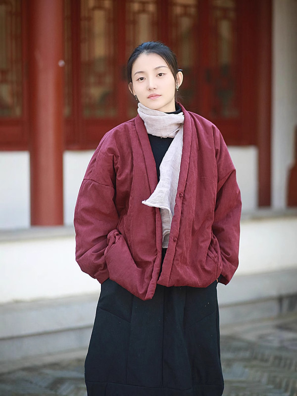 누비저고리 여성 겨울 두루마기개량한복 패딩 겨울법복 마고자 - 상세 이미지 4