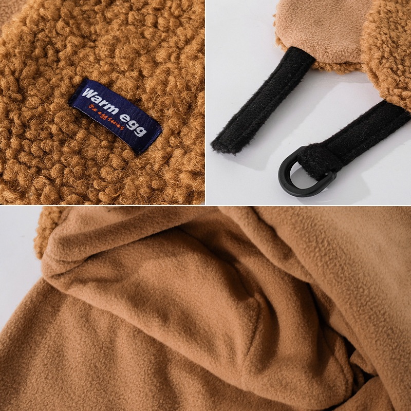 OverWarm 남녀공용 따뜻한 이어머프 모자 레트로캡 - 상세 이미지 4