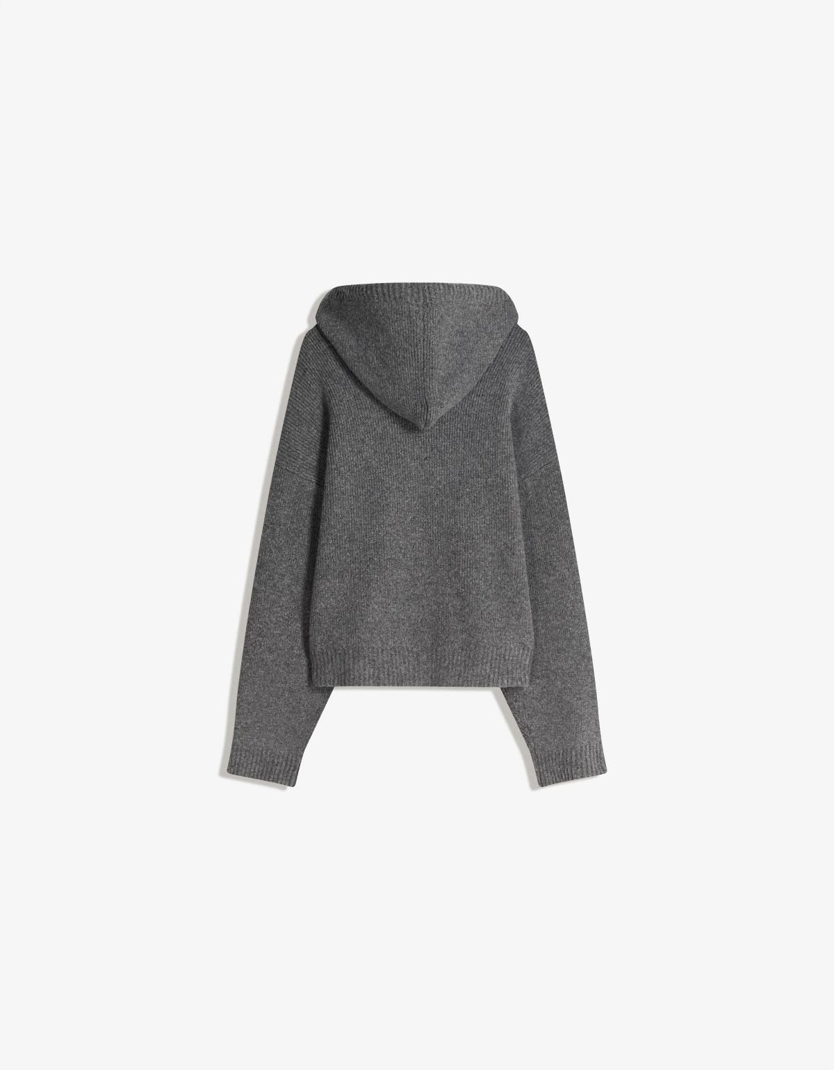 버쉬카 베이직 다크그레이 후드 집업 가디건 7027/376 GREY - 상세 이미지 2