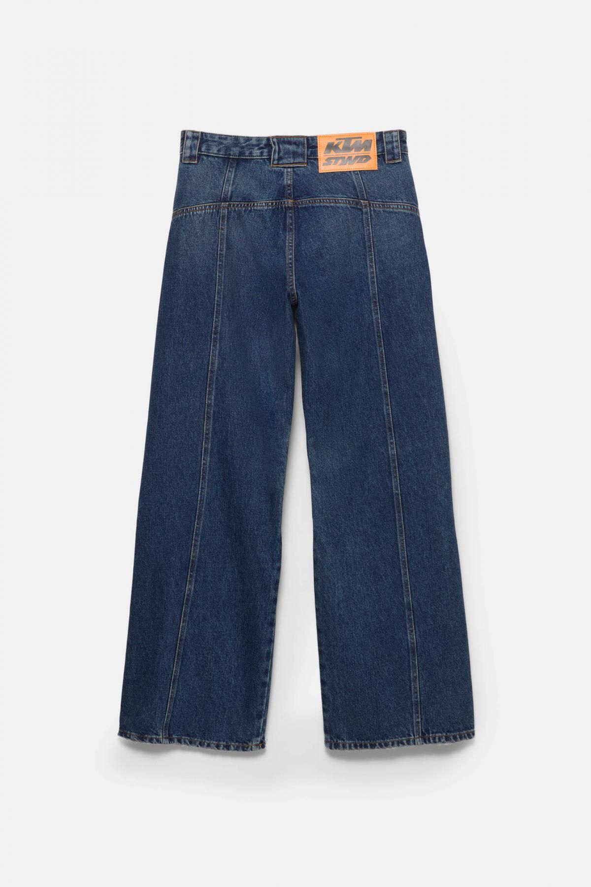 풀앤베어 유니크 KTM 배기핏 데님 와이드 진 7683/356 MEDIUM BLUE - 상세 이미지 2