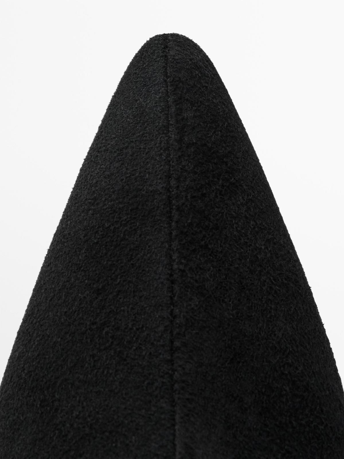 마시모두띠 스웨이드 하이힐 롱 부츠 1041/650 BLACK - 상세 이미지 3