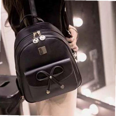 raondaon 핸드백다이어리케이스 예쁜 리본 장식 포인트 캐쥬얼 데일리 백팩 가방