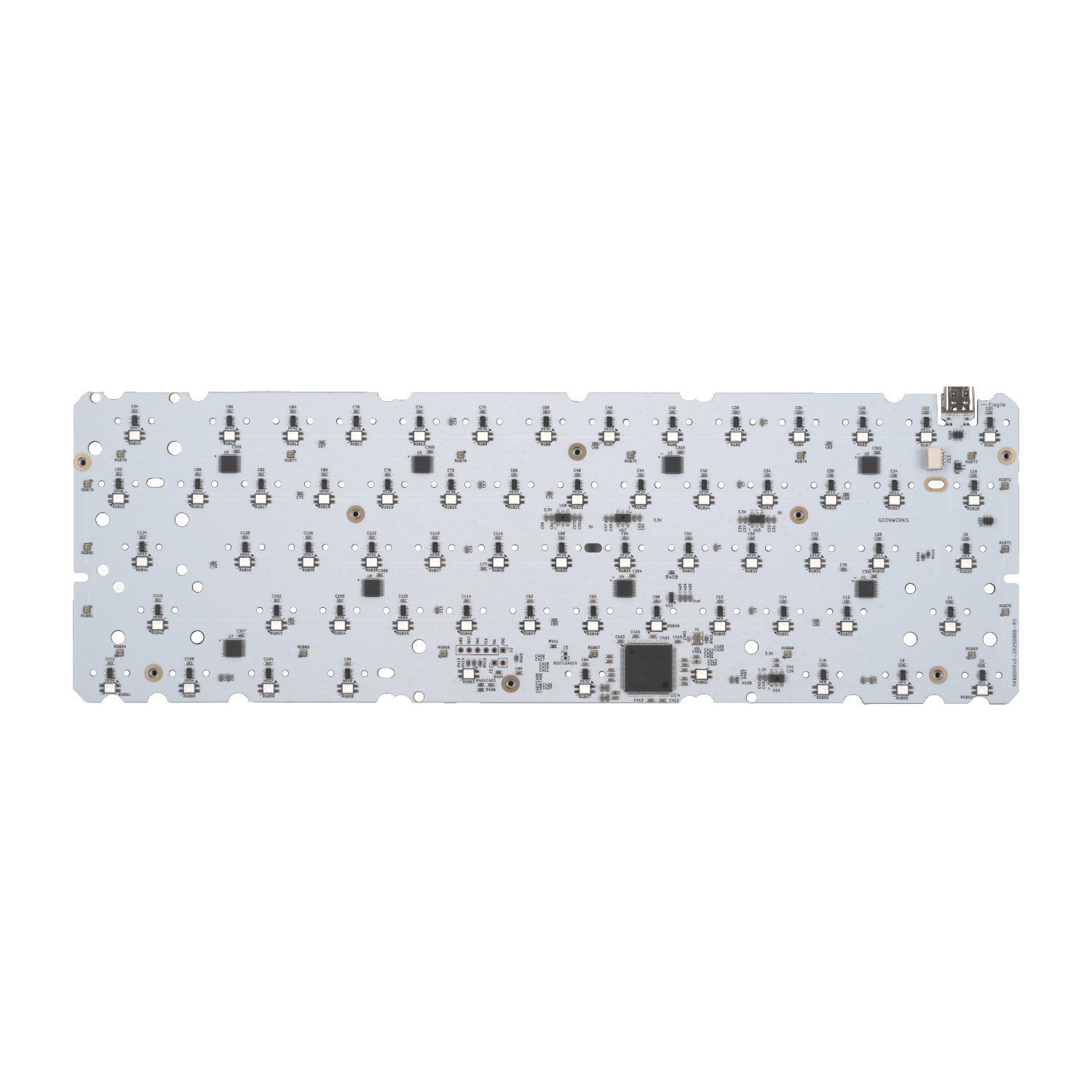 VENOM60HE [RGB 6.25U] PCB 베놈HE 8KHz 자석축 호환 - 상세 이미지 2