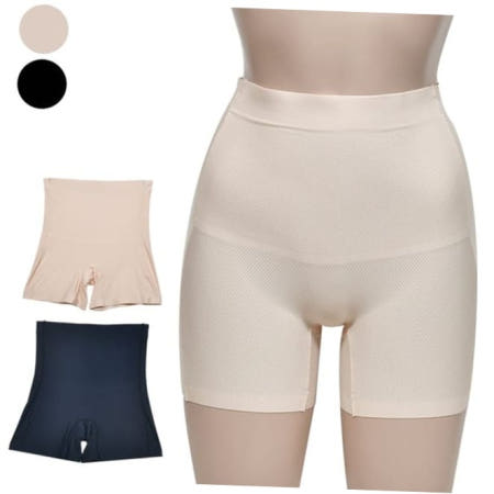 여성내의 복부 보정 여성용 심리스 사각 드로즈 팬티