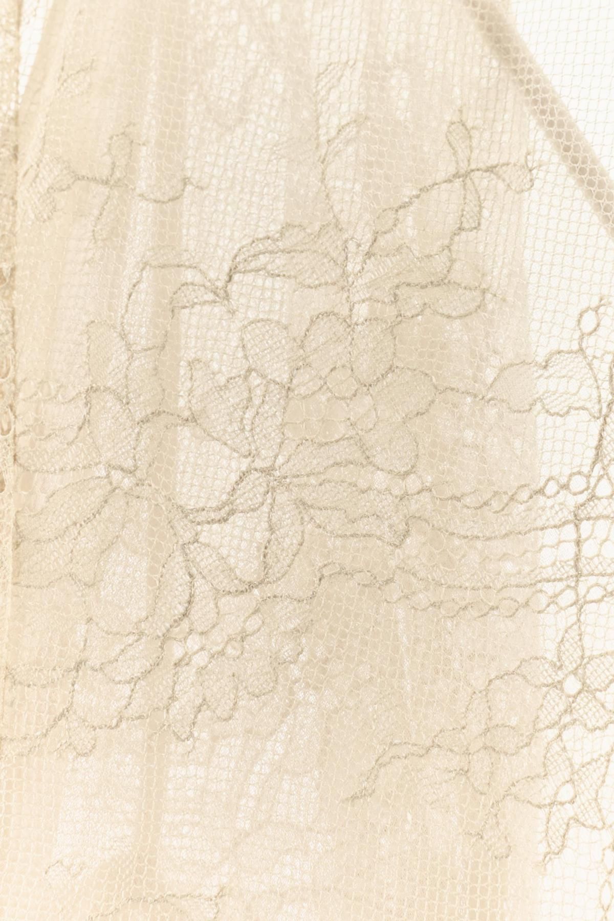 자라 프리미엄 레이스 러플 롱 원피스 한정판 9201/137 WHITE - 상세 이미지 5