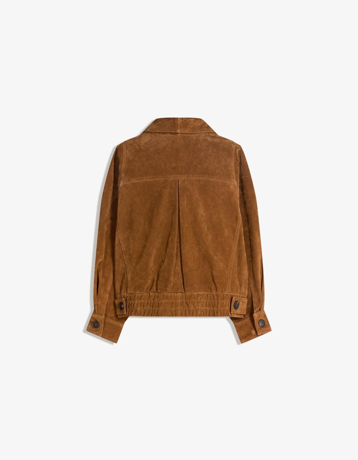 버쉬카 프리미엄 스웨이드 레더 크로스 재킷 1442/730 BROWN - 상세 이미지 3