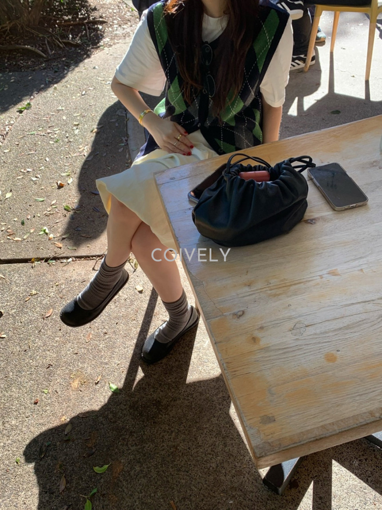 코튼 레이어드 세미크롭반팔티 여자 크롭 티셔츠 기본 여성 가을 티셔츠 라운드 이미지 7