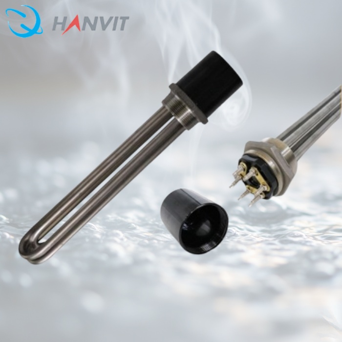 5Kw 온수히터 공사장 물끓이기 투입히터 300mm 2인치 220V