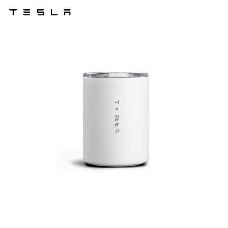 Tesla 정품 테슬라 295ML 커피 텀블러 컵 차량 양면 스테인리스 검정 - 상품 이미지