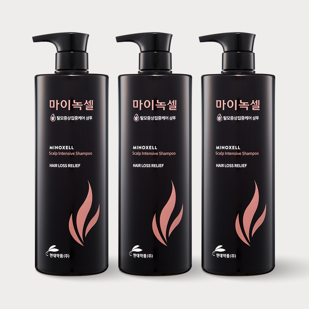 현대약품 마이녹셀 스칼프 인텐시브 샴푸 960ml, 3개 - 상품 이미지