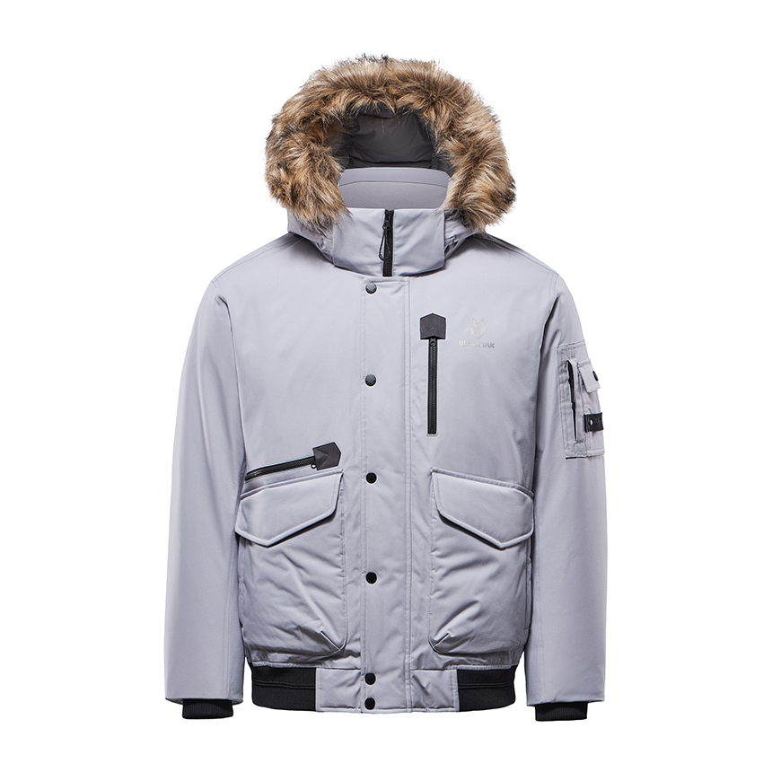 남자 숏패딩 오리털 봄버 파카 다운점퍼