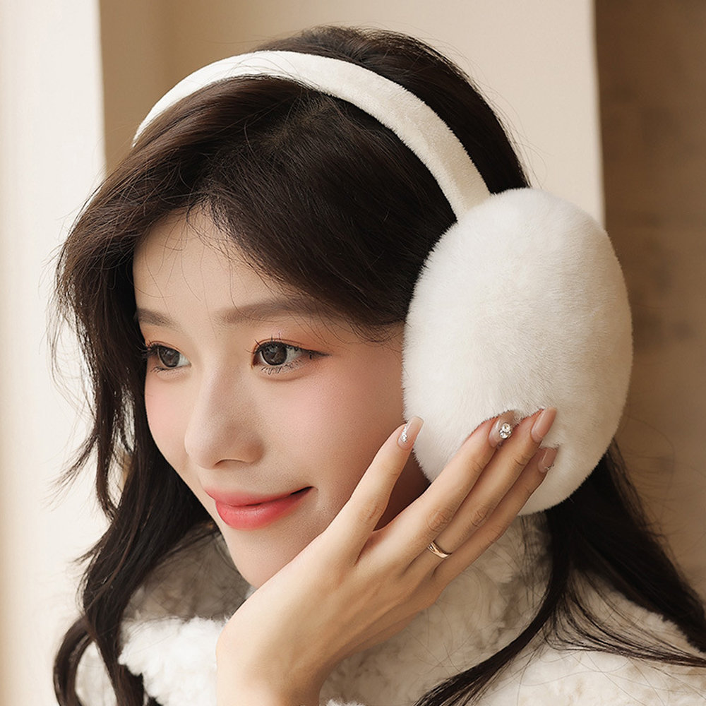겨울 귀마개 여자캠핑 털 귀마개 귀도리 귀싸개 - 상품 이미지
